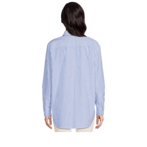 Oversized button down pinstripe shirt goes from board room to weekend! - Picture 6 of 6